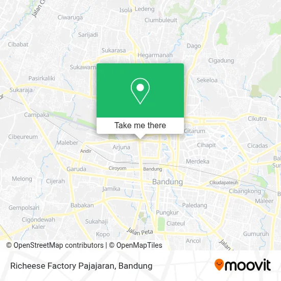 Richeese Factory Pajajaran map