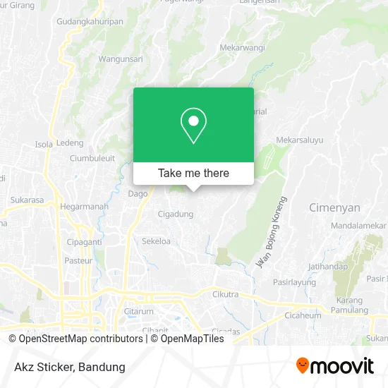 Akz Sticker map