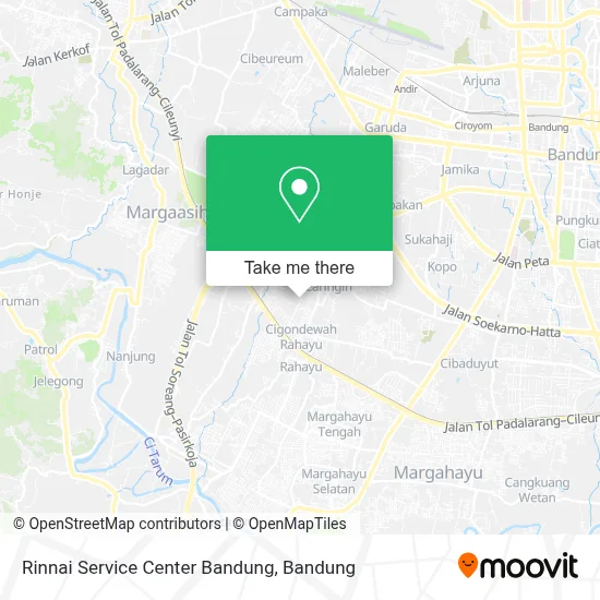 Rinnai Service Center Bandung map