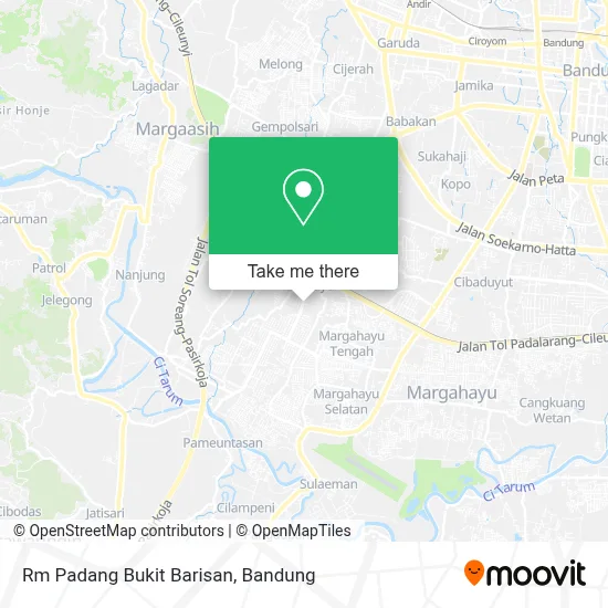 Rm Padang Bukit Barisan map