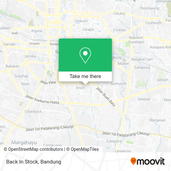Back In Stock map