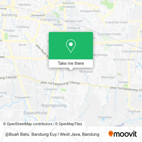 @Buah Batu. Bandung Euy.! West Java map