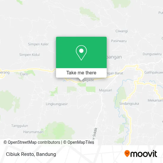 Cibiuk Resto map