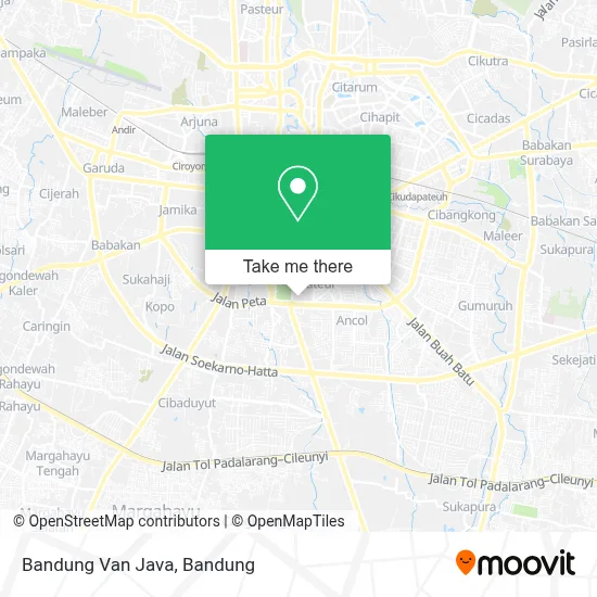 Bandung Van Java map