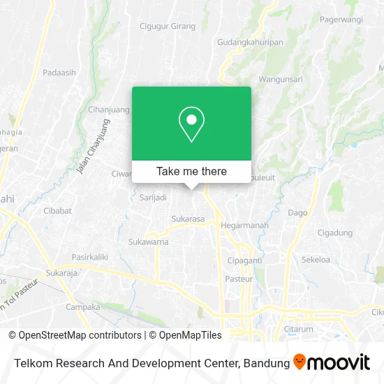 Telkom Research And Development Center map