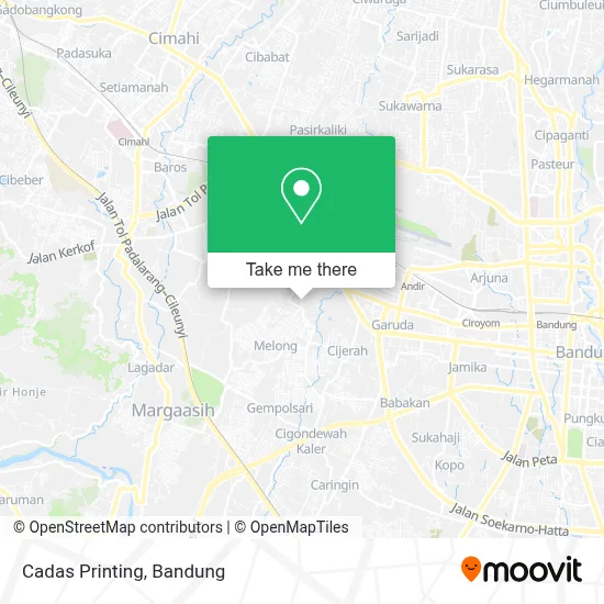 Cadas Printing map