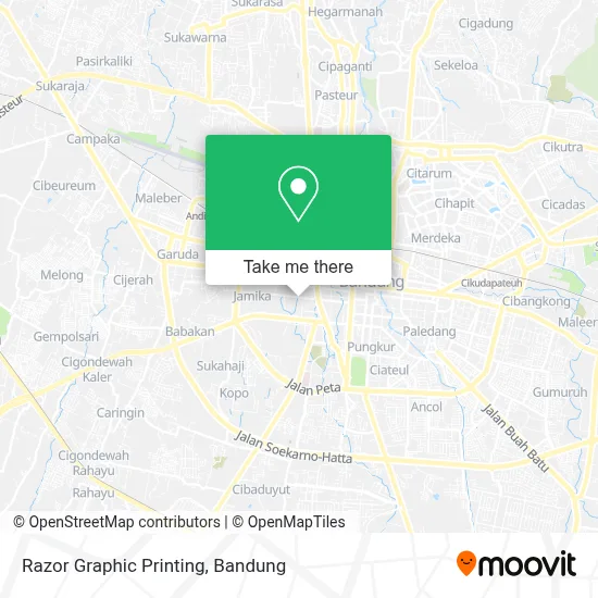 Razor Graphic Printing map