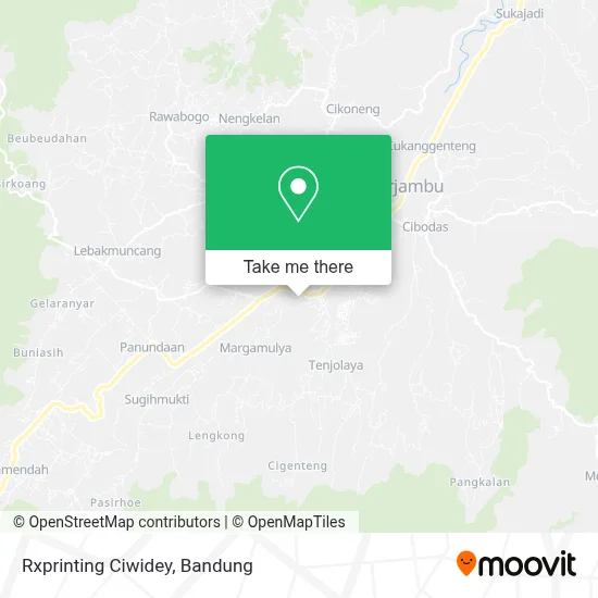 Rxprinting Ciwidey map