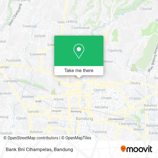 Bank Bni Cihampelas map