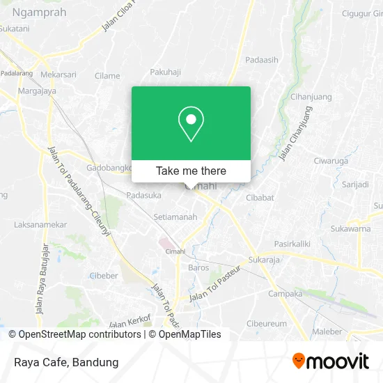 Raya Cafe map
