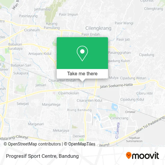 Progresif Sport Centre map