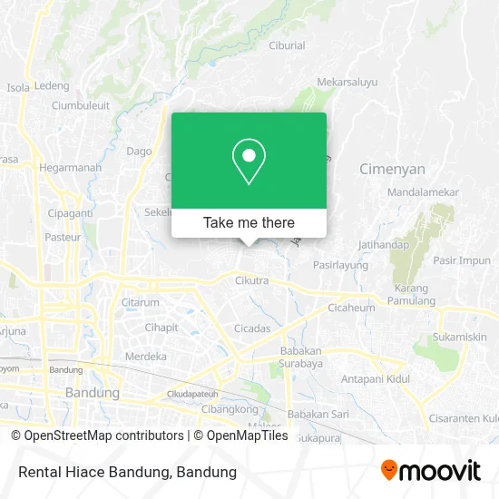 Rental Hiace Bandung map