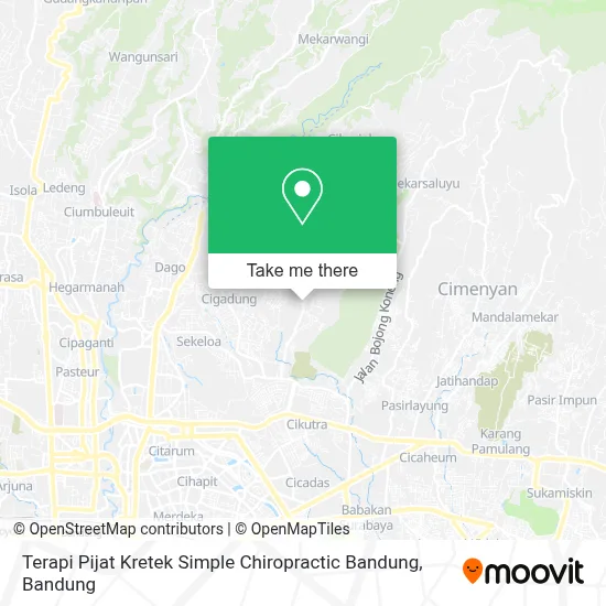 Terapi Pijat Kretek Simple Chiropractic Bandung map