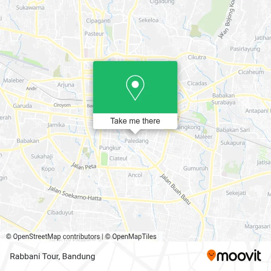 Rabbani Tour map