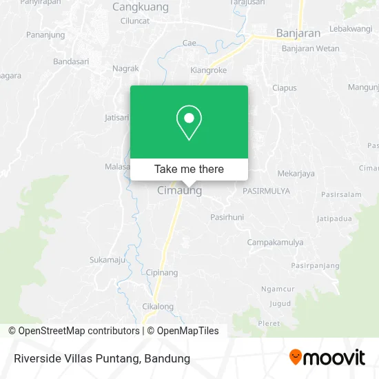 Riverside Villas Puntang map