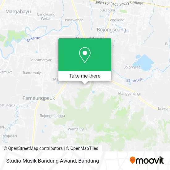 Studio Musik Bandung Awand map