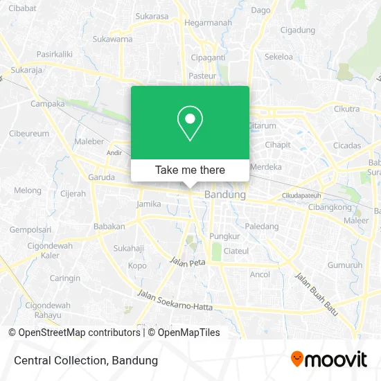 Central Collection map