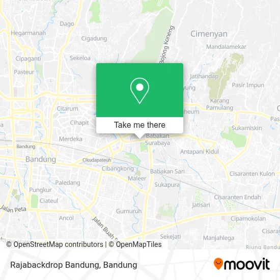 Rajabackdrop Bandung map