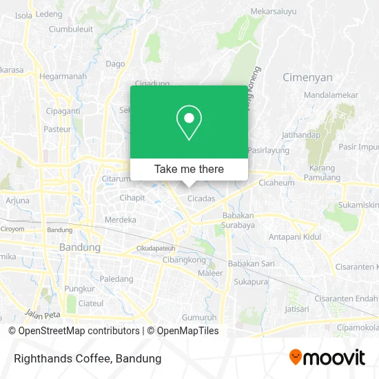 Righthands Coffee map