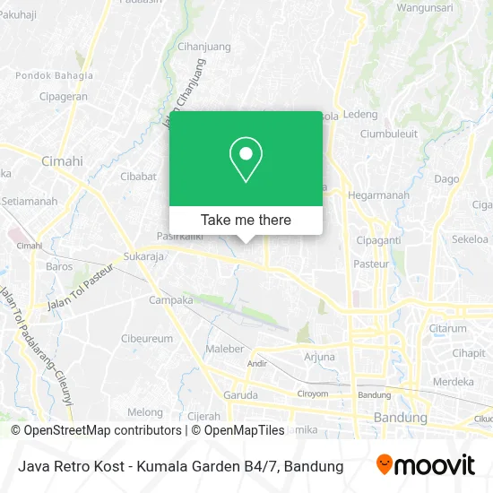 Java Retro Kost - Kumala Garden B4 / 7 map