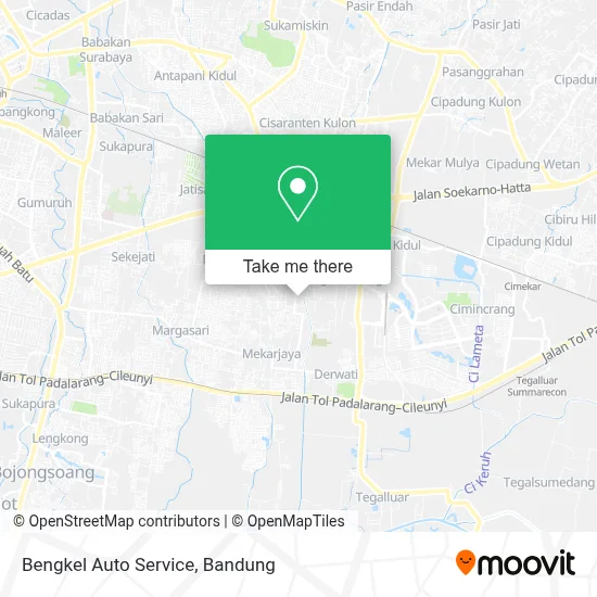 Bengkel Auto Service map