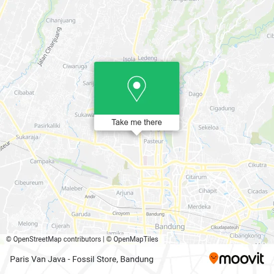 Paris Van Java - Fossil Store map