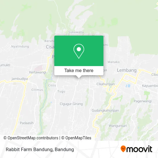 Rabbit Farm Bandung map