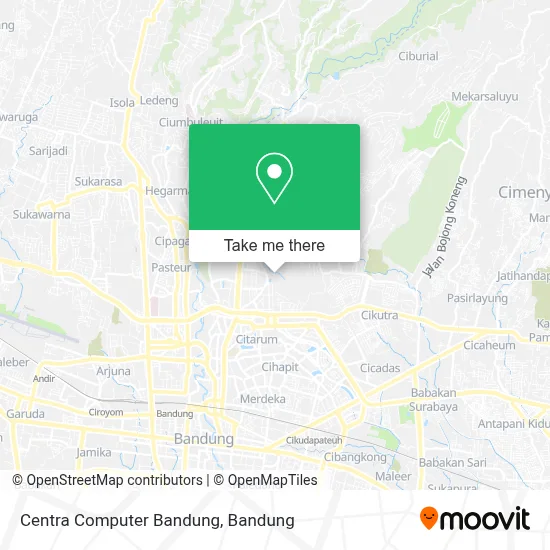 Centra Computer Bandung map