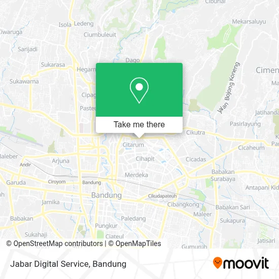 Jabar Digital Service map