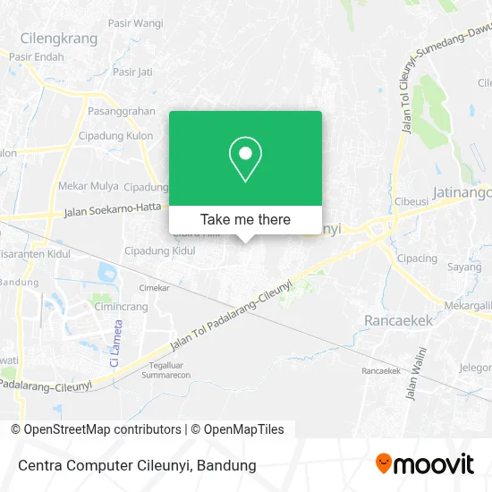 Centra Computer Cileunyi map