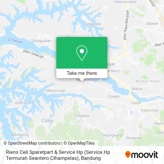 Riens Cell Sparetpart & Service Hp (Service Hp Termurah Seantero Cihampelas) map