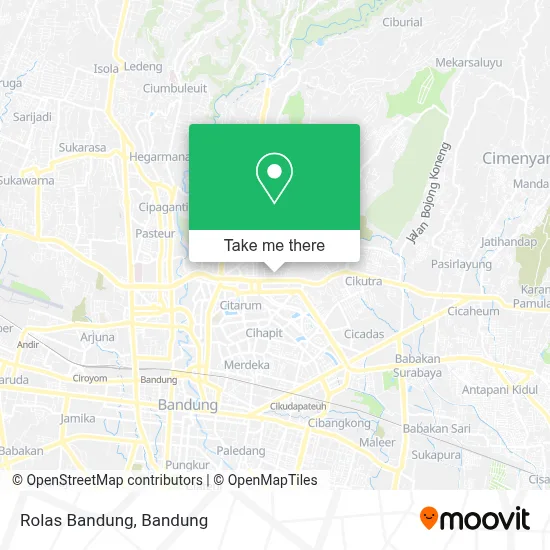 Rolas Bandung map