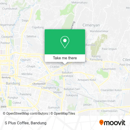 S Plus Coffee map