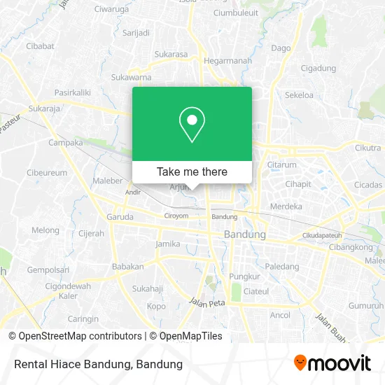 Rental Hiace Bandung map