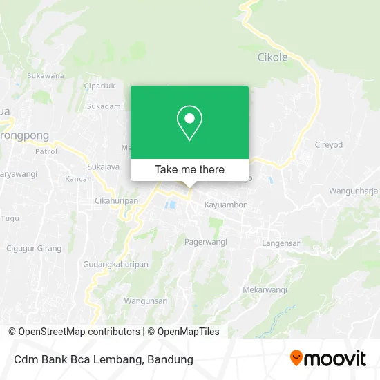 Cdm Bank Bca Lembang map