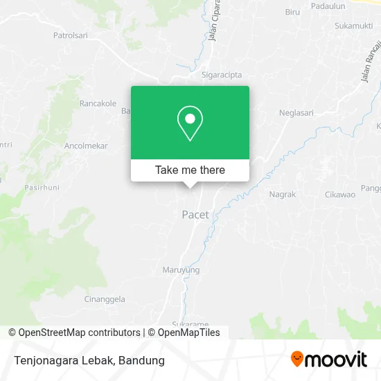 Tenjonagara Lebak map