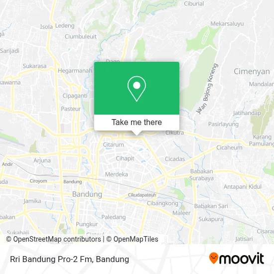 Rri Bandung Pro-2 Fm map
