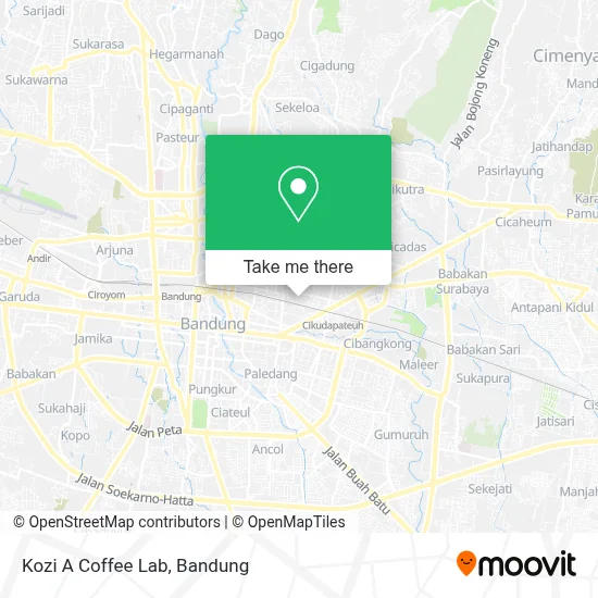 Kozi A Coffee Lab map