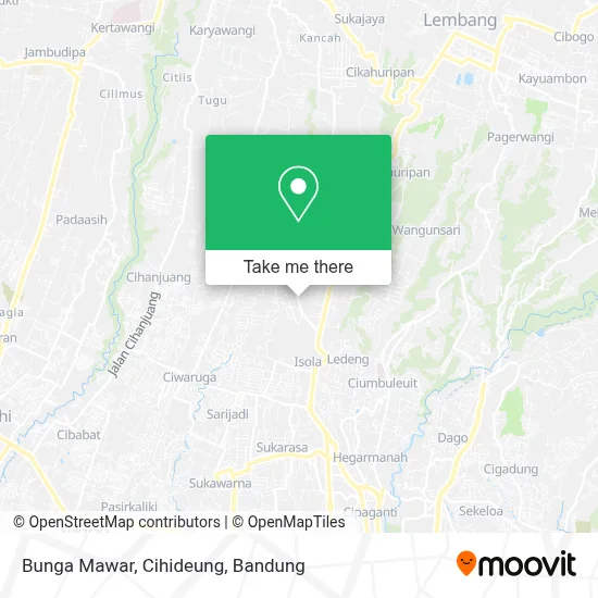 Bunga Mawar, Cihideung map