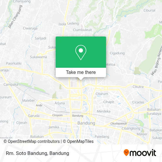 Rm. Soto Bandung map