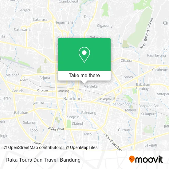 Raka Tours Dan Travel map