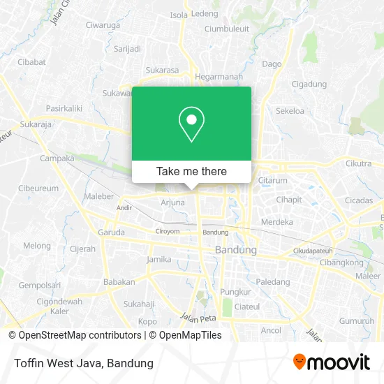 Toffin West Java map