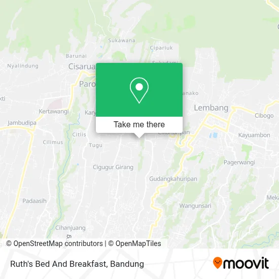 Ruth's Bed And Breakfast map