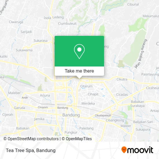 Tea Tree Spa map