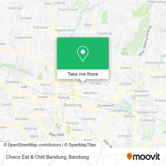 Checo Eat & Chill Bandung map