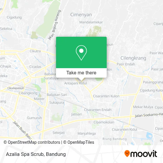 Azalia Spa Scrub map