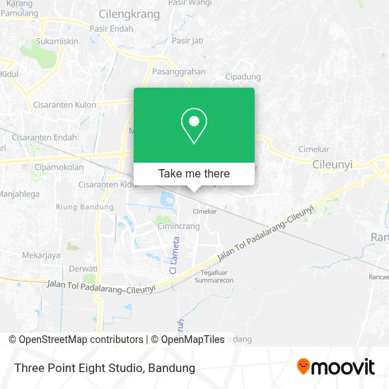 Three Point Eight Studio map