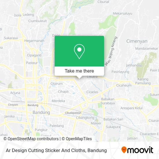 Ar Design Cutting Sticker And Cloths map