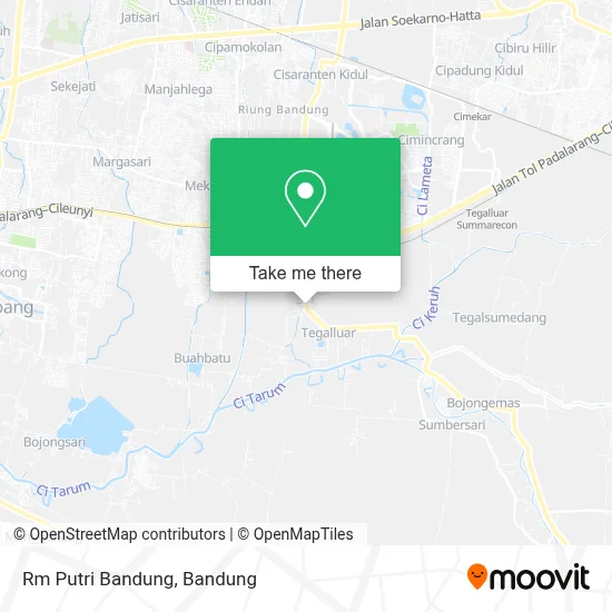 Rm Putri Bandung map