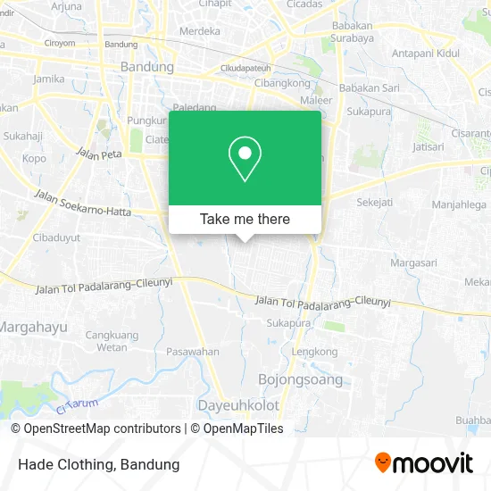 Hade Clothing map